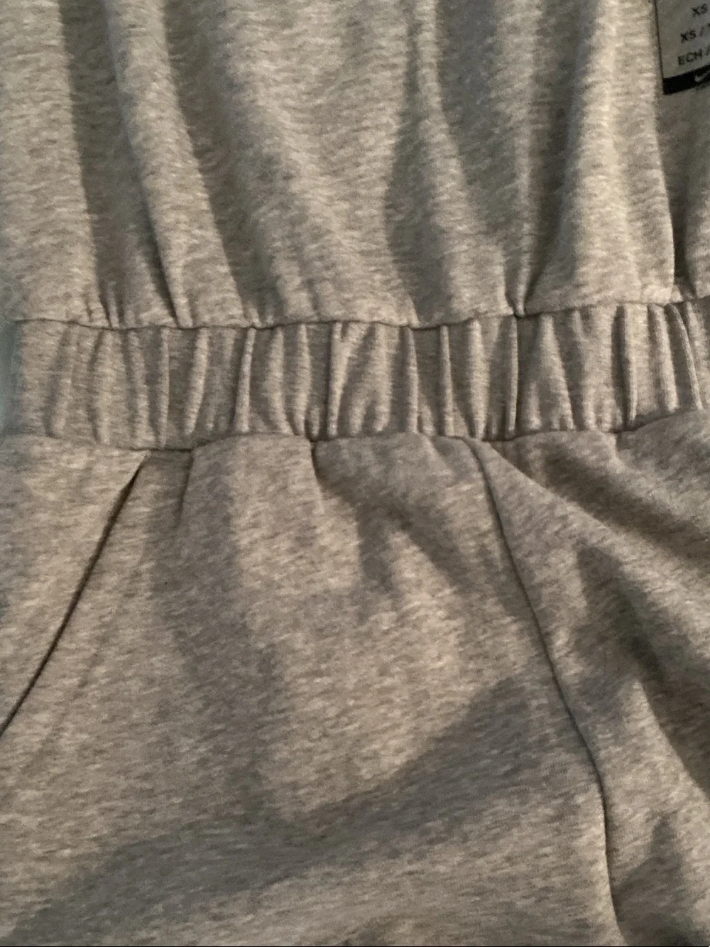 Nike Gray Sleeveless Romper with Elastic Waist